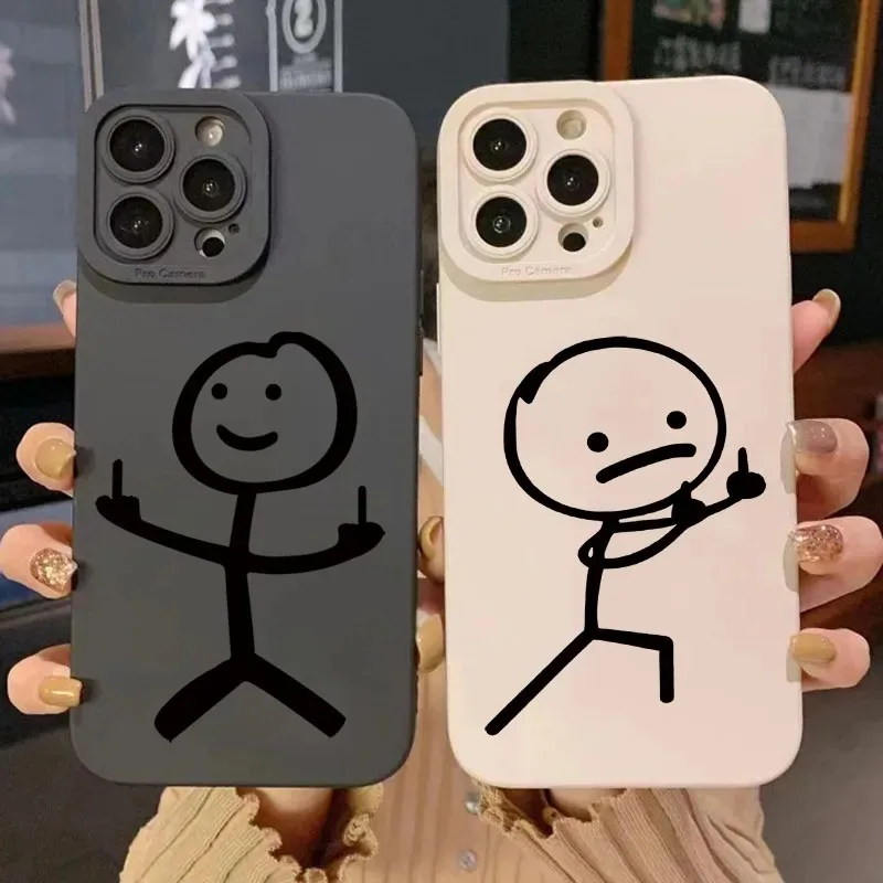 X Phone Accessories - Capa de Silicone Fosca com Desenho