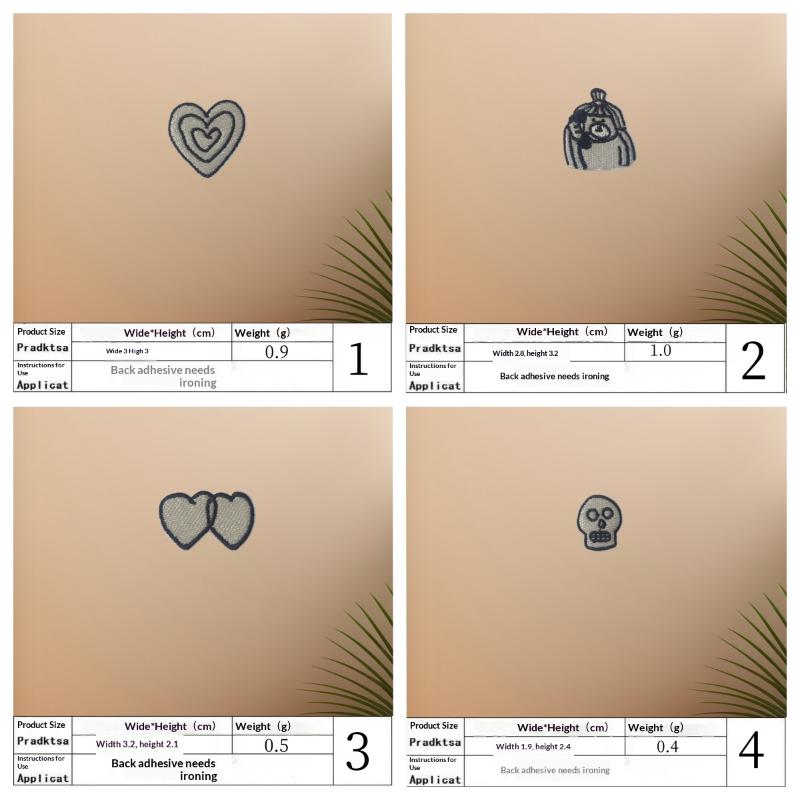 Phone Accessory - 1 Conjunto de Patches Bordados de