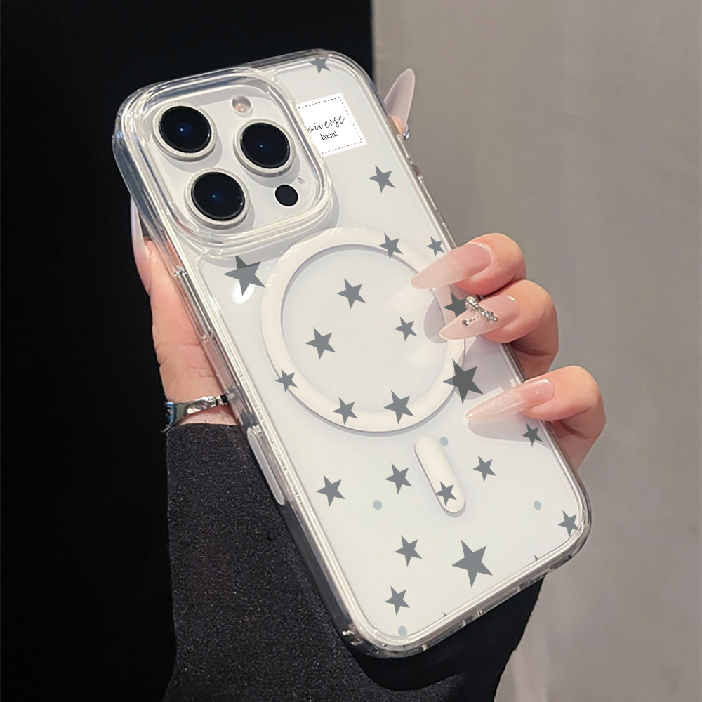Magnetic Phone Case - Capa Magnética Transparente com Estampa de