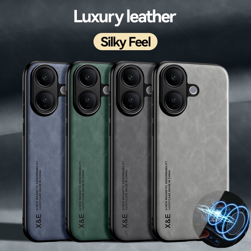 Phone Accessories Vivo - Capa Magnética Antichoque com Sensação de