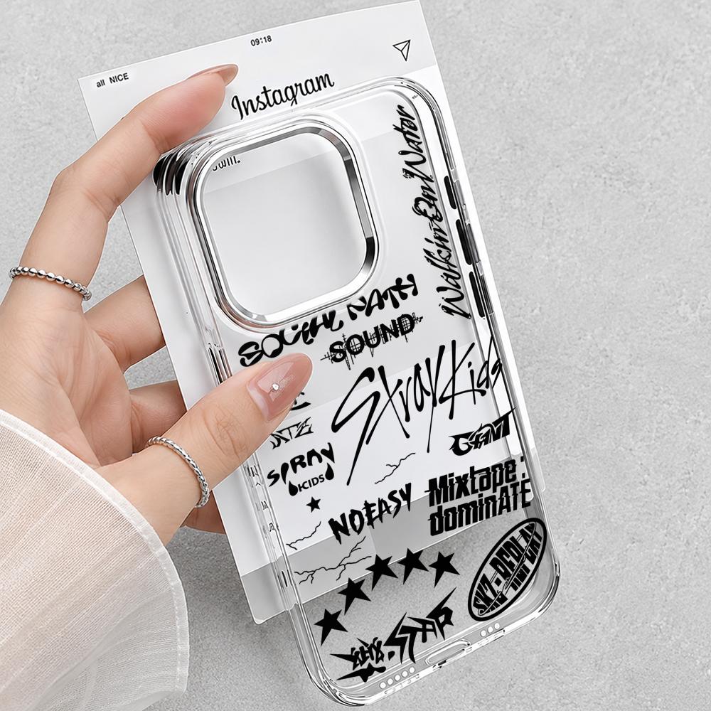 X Phone Accessories - Capa Transparente Macia Kpop S-Stray K-Kids
