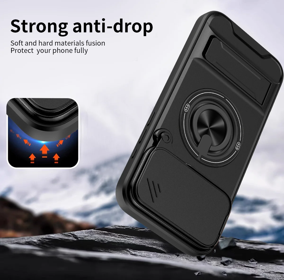 Capa de telefone magnética par - Phone Kickstand Ring avaliação e preço