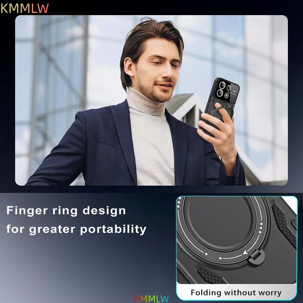Capa de Armadura à Prova de Ch - Phone Kickstand Ring avaliação e preço