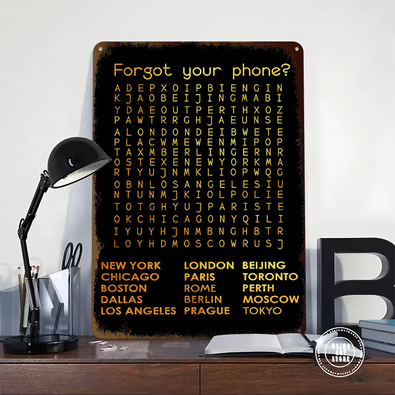 Placa de Metal Vintage Persona - Phone Accessories Poster avaliação e preço